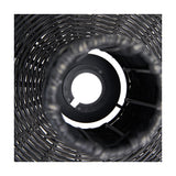 Caswell Black Rattan Dome Non Elec Pendant Light - 52cm