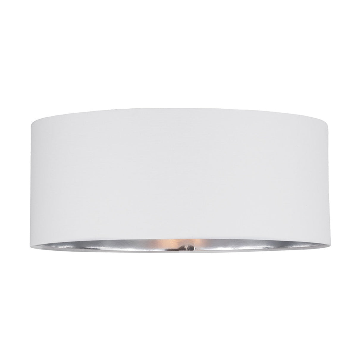 Elin Ivory Poly Cotton & Silver Lining Non Elec Pendant Light - 55cm