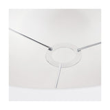 Elin Ivory Poly Cotton & Silver Lining Non Elec Pendant Light - 55cm
