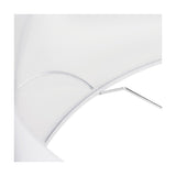 Elin Ivory Poly Cotton & Silver Lining Non Elec Pendant Light - 55cm