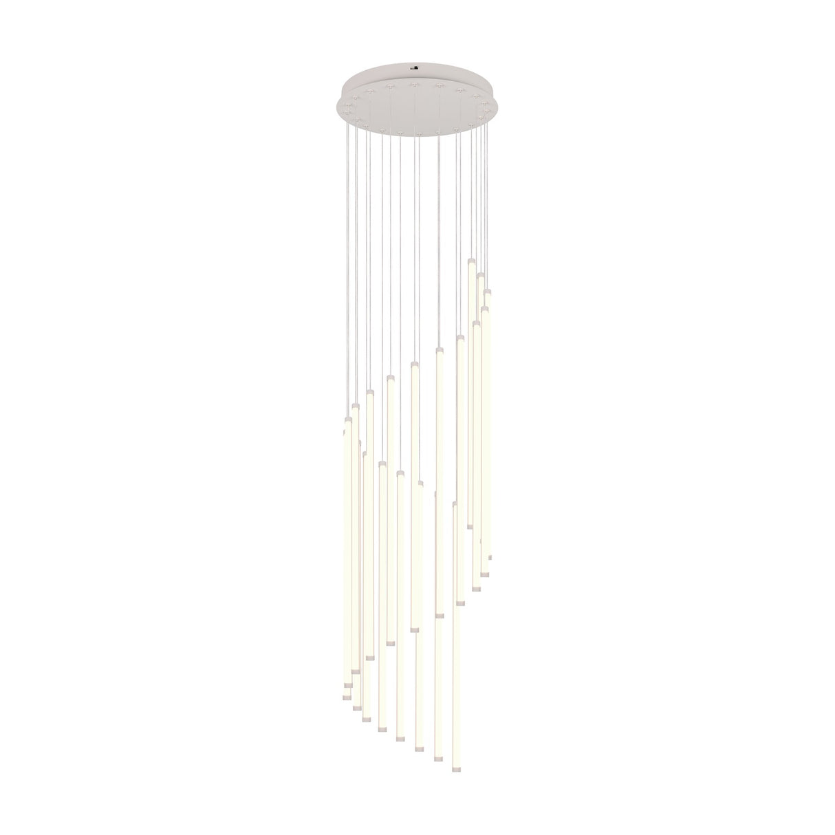 Baxter 25 Light LED Linear Chandelier – Warm Grey