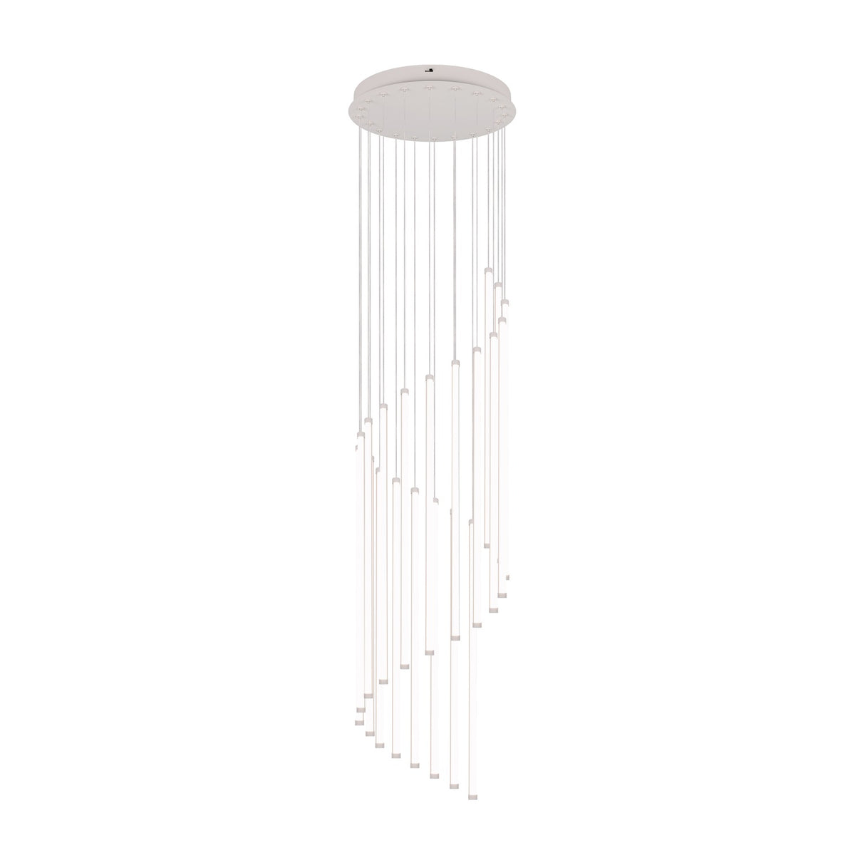 Baxter 25 Light LED Linear Chandelier – Warm Grey