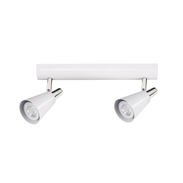Sempra 2I 2x10W GU10 Twin Ceiling Spotlight - White