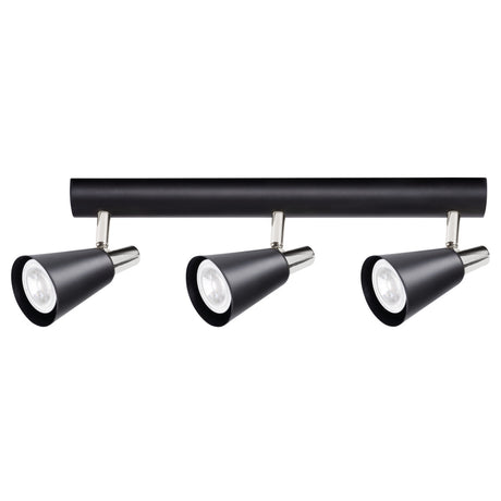 SEMPRA 3I Triple GU10 Spotlight Ceiling Light - Black