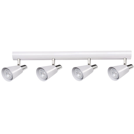 Sempra 4I 4 x 10W GU10 Ceiling Spotlight Bar - White