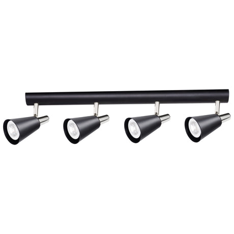 Sempra 4I 4-Light GU10 Spotlight Bar - Black