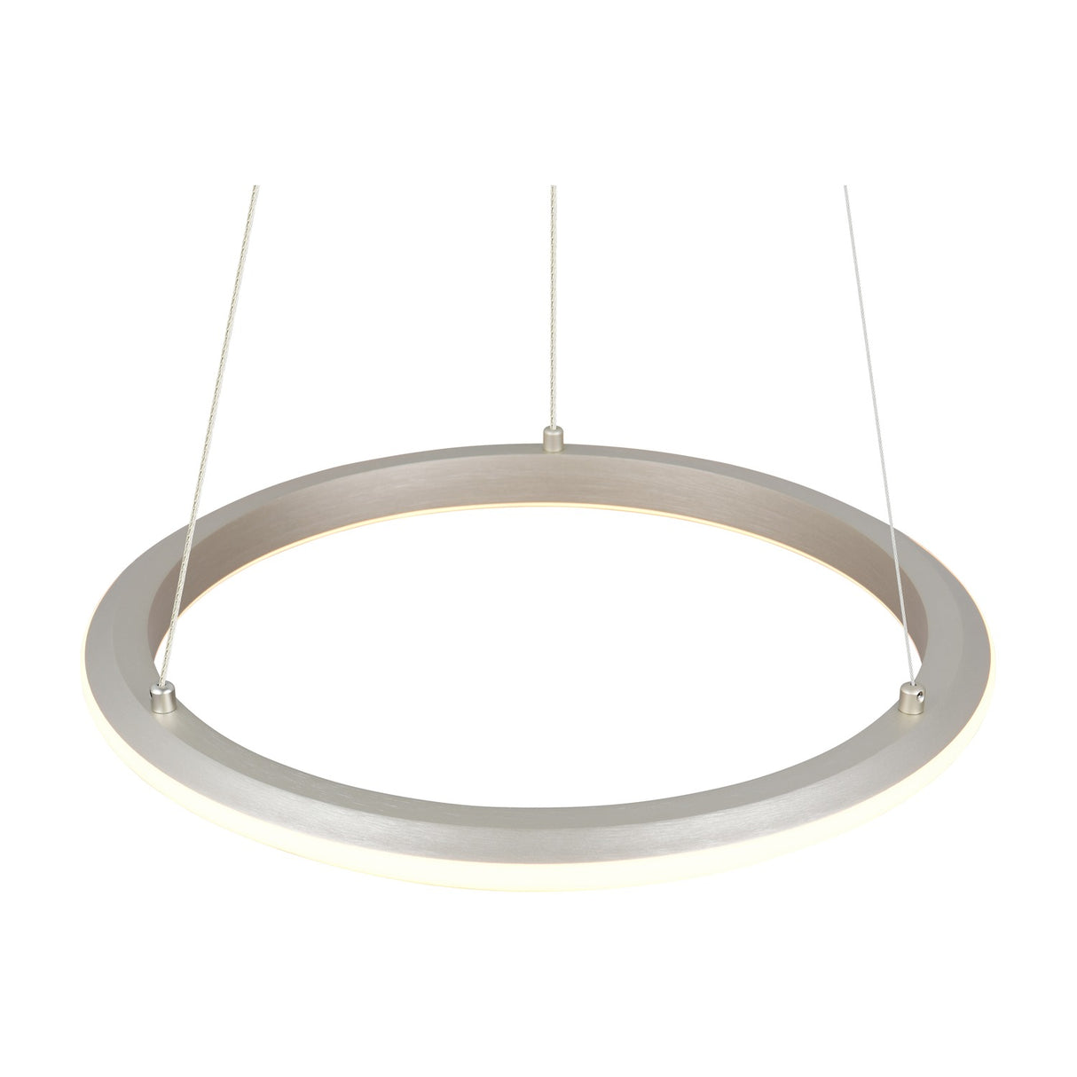 Amador LED Ring 45cm Chandelier – Satin Nickel