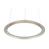 Amador LED Ring 45cm Chandelier – Satin Nickel
