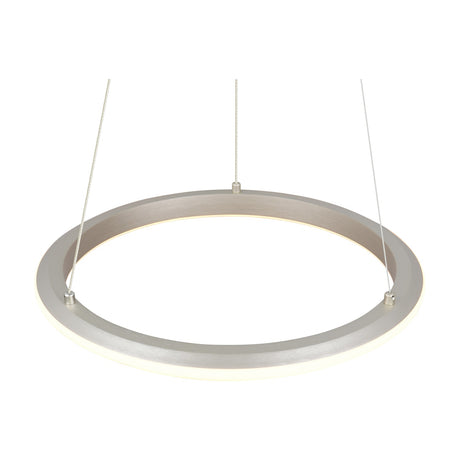 Amador LED Ring 45cm Chandelier – Satin Nickel