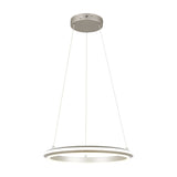 Amador LED Ring 45cm Chandelier – Satin Nickel