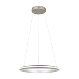 Amador LED Ring 45cm Chandelier – Satin Nickel
