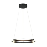 Amador LED Ring 45cm Chandelier – Matt Black