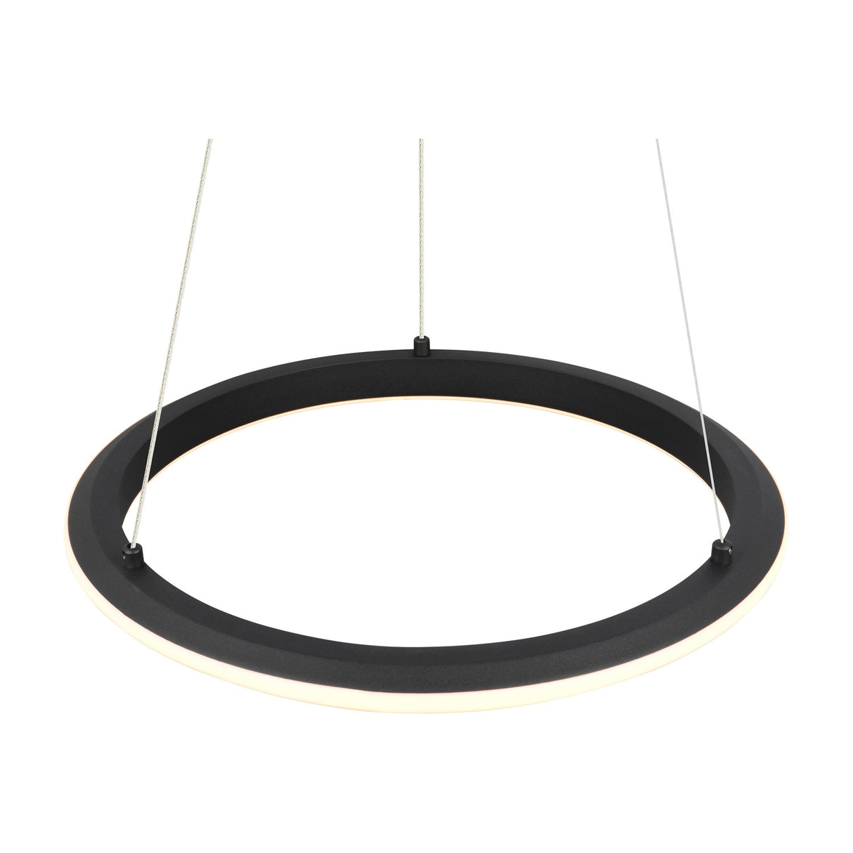 Amador LED Ring 45cm Chandelier – Matt Black
