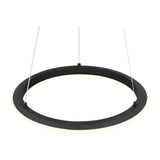 Amador LED Ring 45cm Chandelier – Matt Black