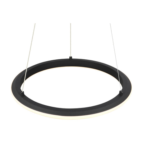 Amador LED Ring 45cm Chandelier – Matt Black