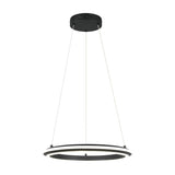 Amador LED Ring 45cm Chandelier – Matt Black