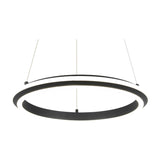 Amador LED Ring 45cm Chandelier – Matt Black