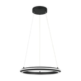 Amador LED Ring 45cm Chandelier – Matt Black