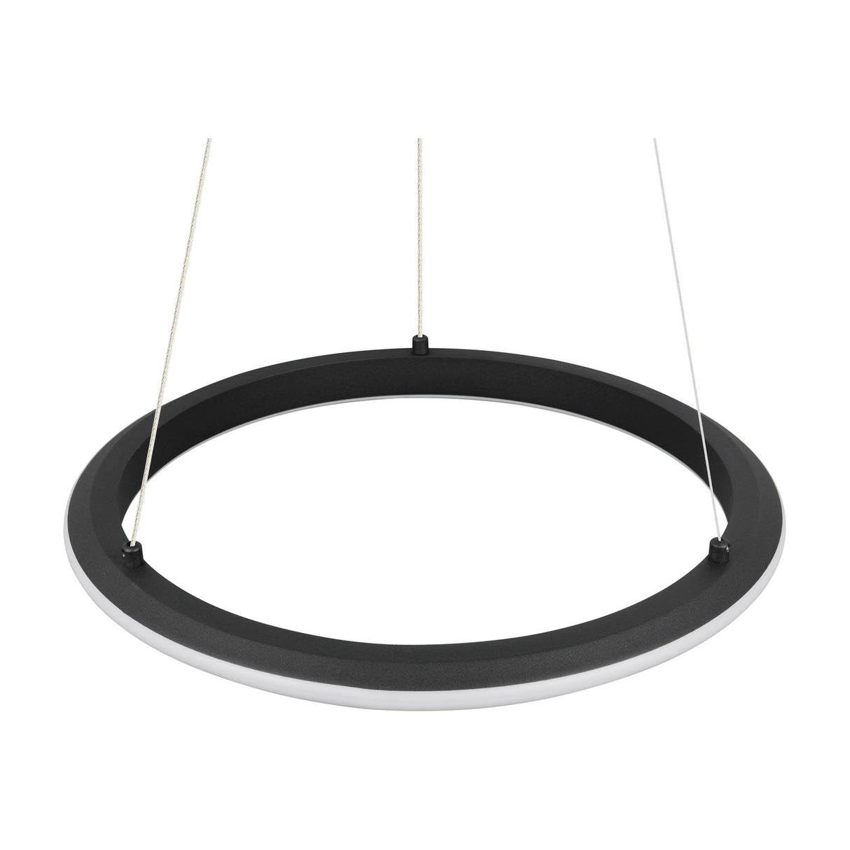 Amador LED Ring 45cm Chandelier – Matt Black