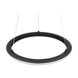 Amador LED Ring 45cm Chandelier – Matt Black