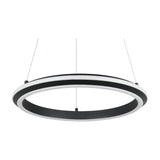 Amador LED Ring 45cm Chandelier – Matt Black