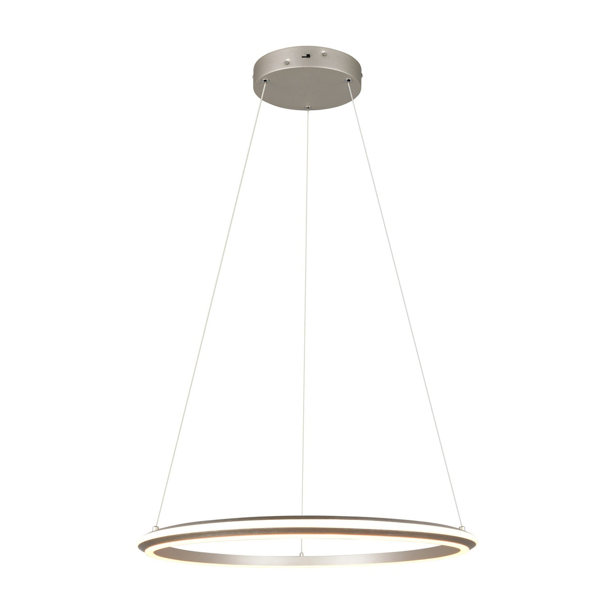 Amador LED Ring 75cm Chandelier – Satin Nickel
