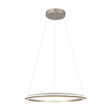 Amador LED Ring 75cm Chandelier – Satin Nickel
