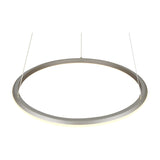 Amador LED Ring 75cm Chandelier – Satin Nickel