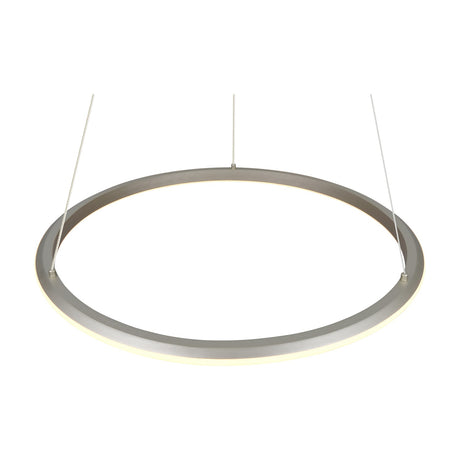 Amador LED Ring 75cm Chandelier – Satin Nickel