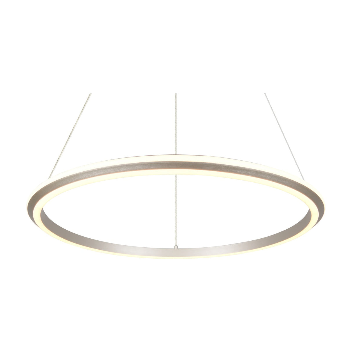 Amador LED Ring 75cm Chandelier – Satin Nickel