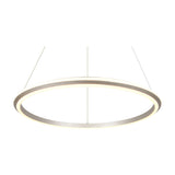 Amador LED Ring 75cm Chandelier – Satin Nickel