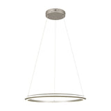 Amador LED Ring 75cm Chandelier – Satin Nickel