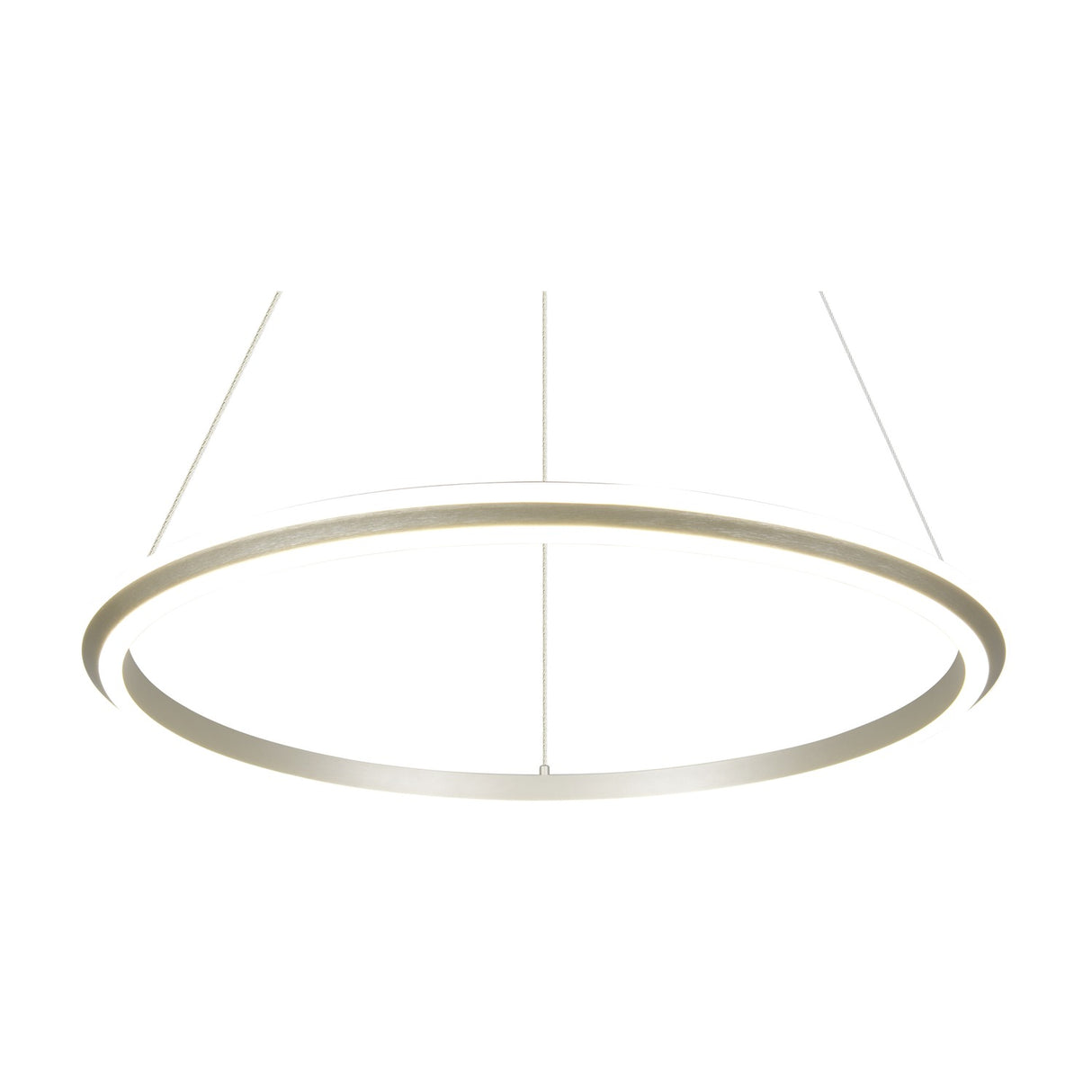 Amador LED Ring 75cm Chandelier – Satin Nickel