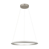 Amador LED Ring 75cm Chandelier – Satin Nickel