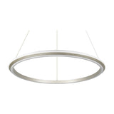 Amador LED Ring 75cm Chandelier – Satin Nickel