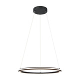 Amador LED Ring 75cm Chandelier – Matt Black