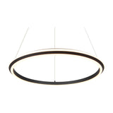Amador LED Ring 75cm Chandelier – Matt Black