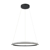 Amador LED Ring 75cm Chandelier – Matt Black