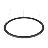 Amador LED Ring 75cm Chandelier – Matt Black