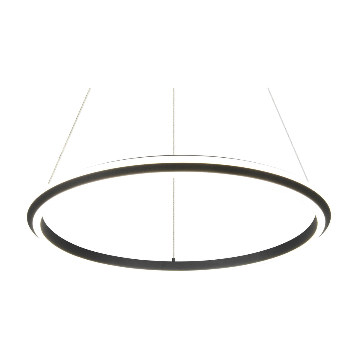 Amador LED Ring 75cm Chandelier – Matt Black