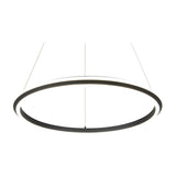 Amador LED Ring 75cm Chandelier – Matt Black