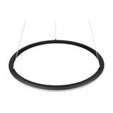 Amador LED Ring 75cm Chandelier – Matt Black
