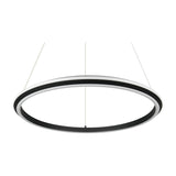 Amador LED Ring 75cm Chandelier – Matt Black