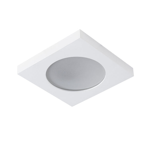 GU10 Recessed Square Downlight IP44 60mm Cut-out 10W Max White Flini