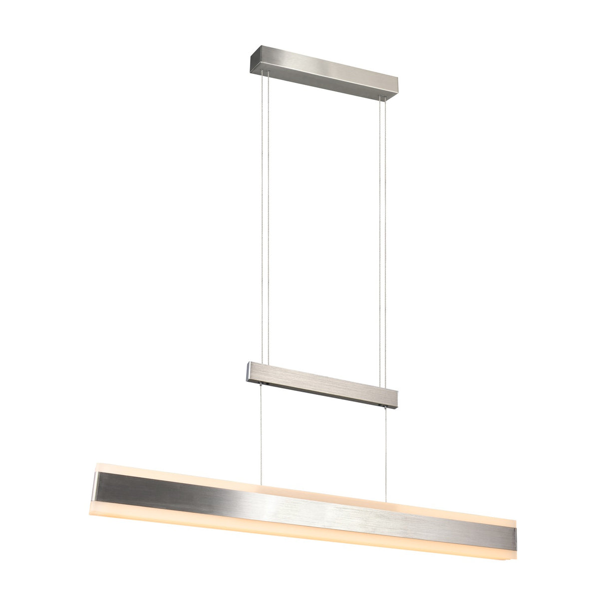 Arcola LED Up Down Linear 152cm Pendant – Satin Nickel