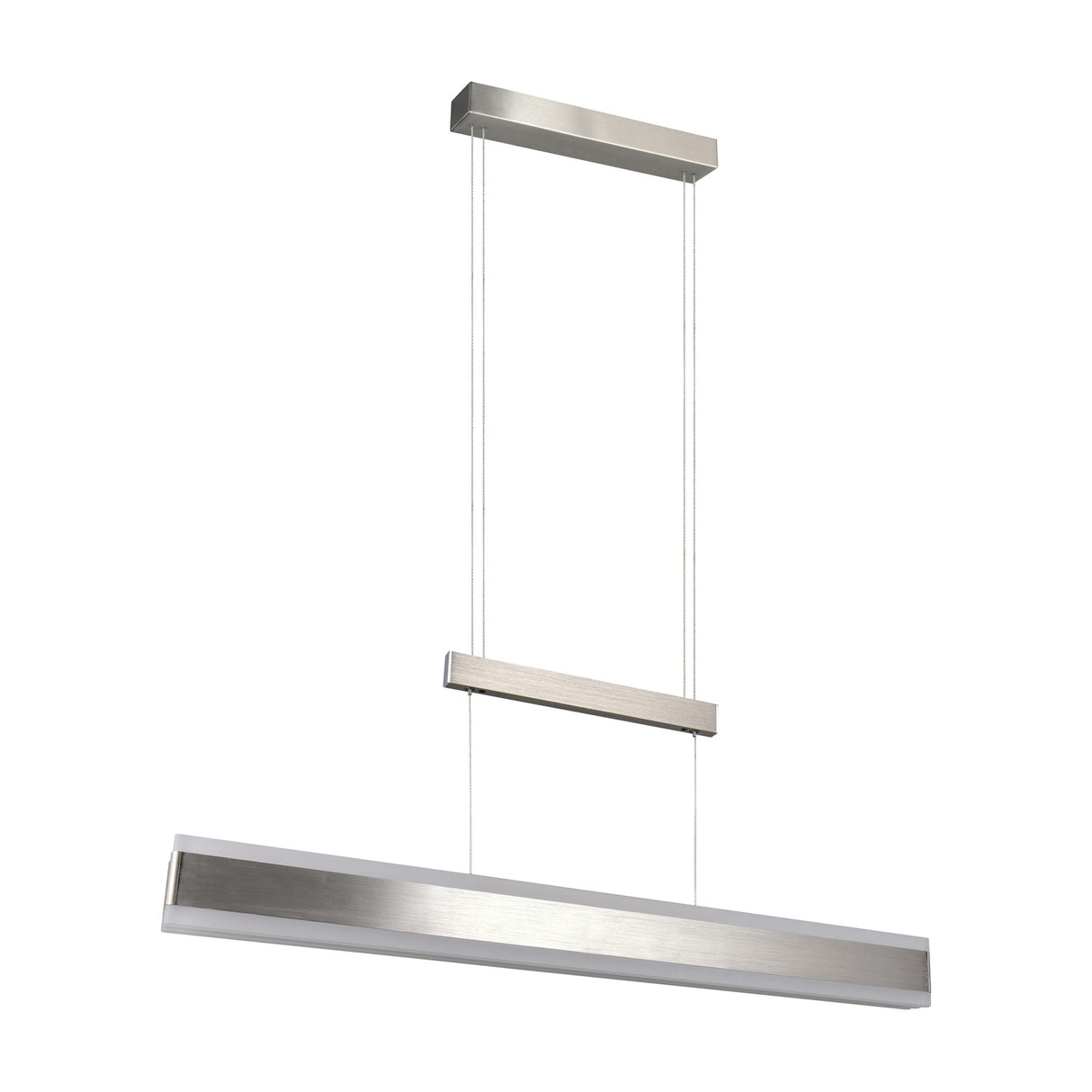 Arcola LED Up Down Linear 152cm Pendant – Satin Nickel
