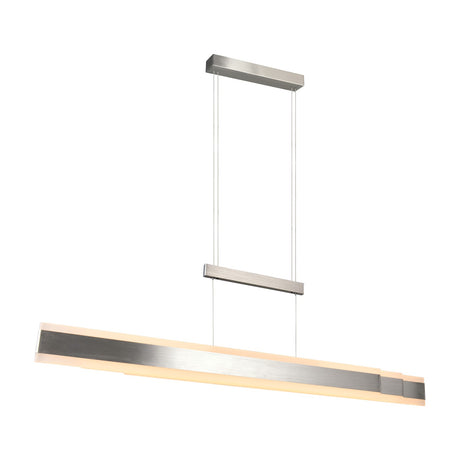Arcola LED Up Down Linear 152cm Pendant – Satin Nickel