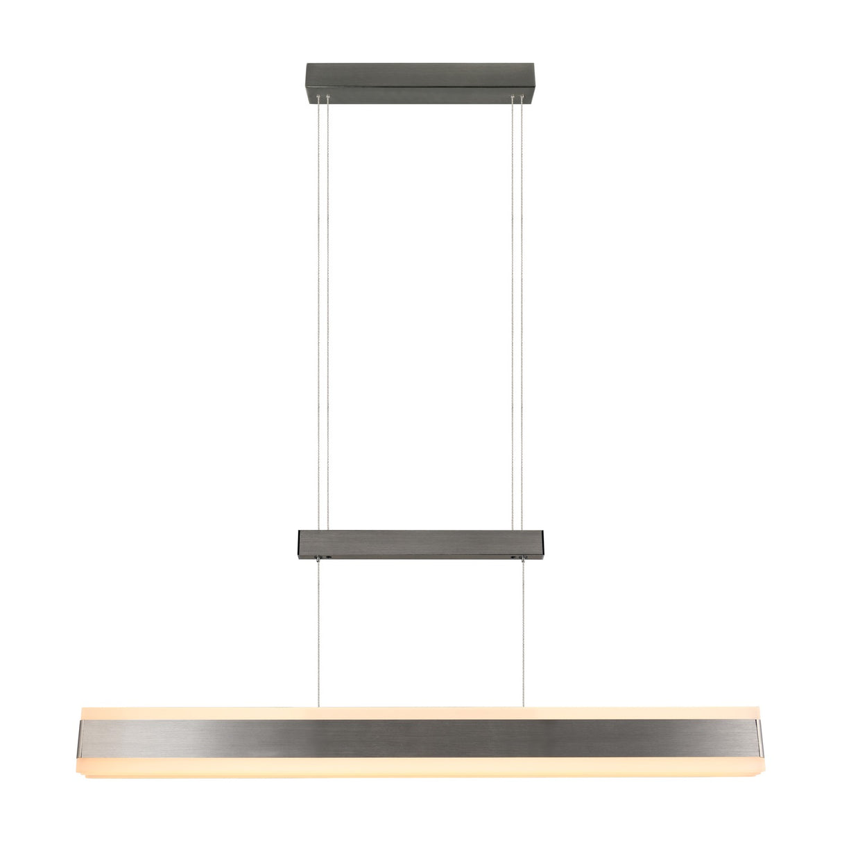 Arcola LED Up Down Linear 152cm Pendant – Satin Nickel