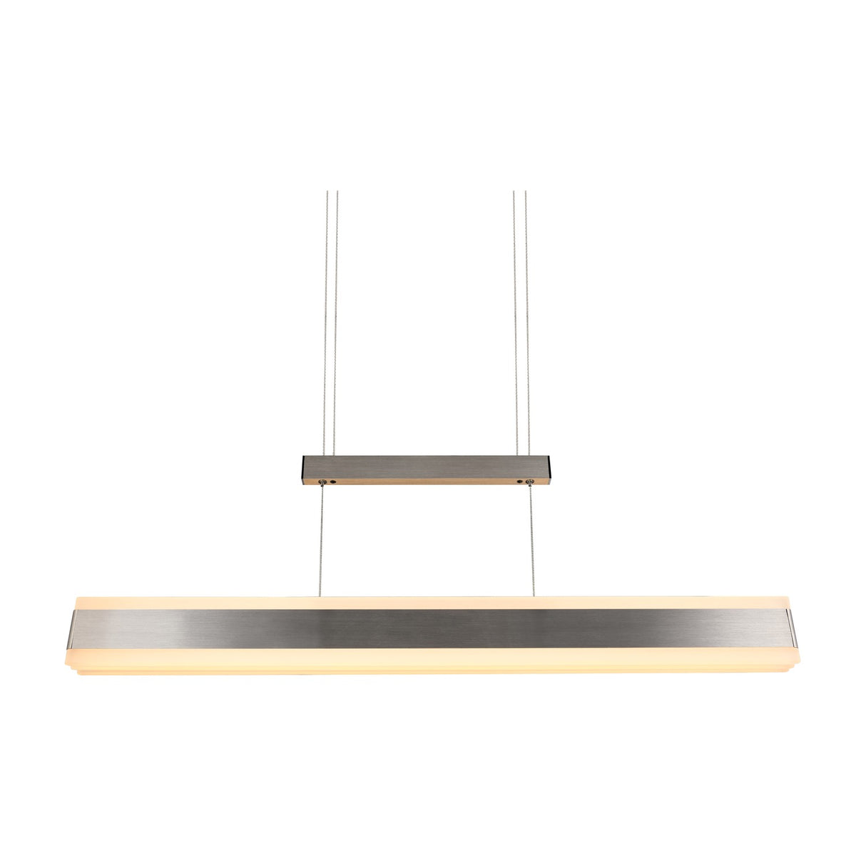 Arcola LED Up Down Linear 152cm Pendant – Satin Nickel
