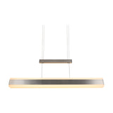 Arcola LED Up Down Linear 152cm Pendant – Satin Nickel